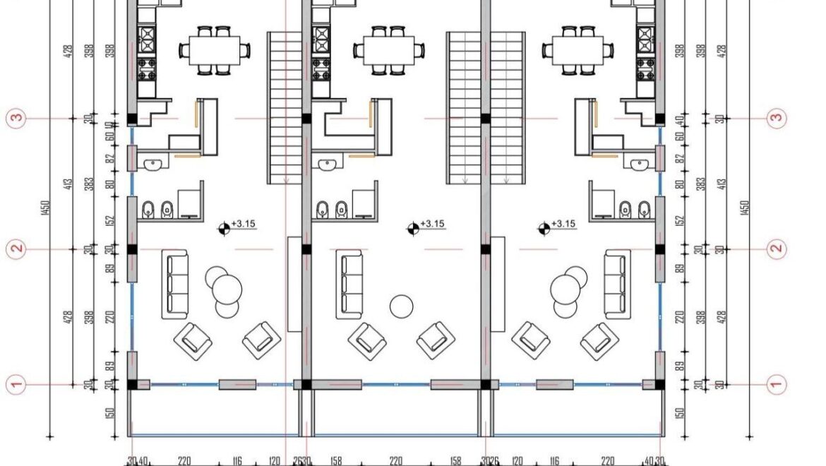 Golem city. 3 vila complex